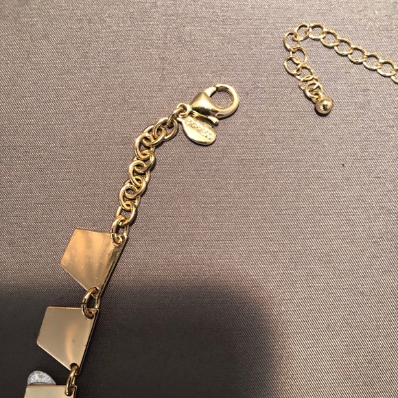 Express Vintage Necklace Baby Blue and Gold - Picture 3 of 4